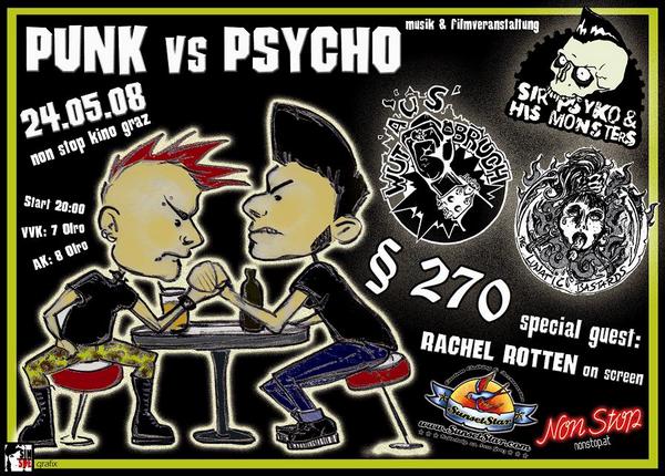 24.05.2008 Non Stop Kino Punk vs. Psycho Flyer
